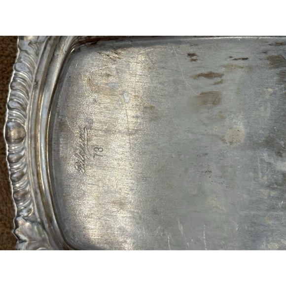 Vintage Pilgrim Silver Co. Silver Plated Butter Dish w/Lid Marked "Pilgrim 73" - Picture 7 of 8